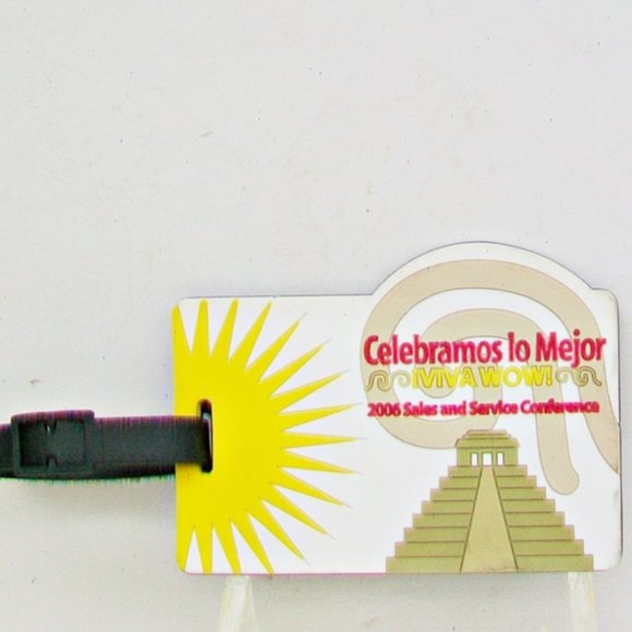 LUGGAGE ID Tag Celebramos Lo Mejor 2006 Sales Services Conference Mayan Steps - Picture 1 of 3
